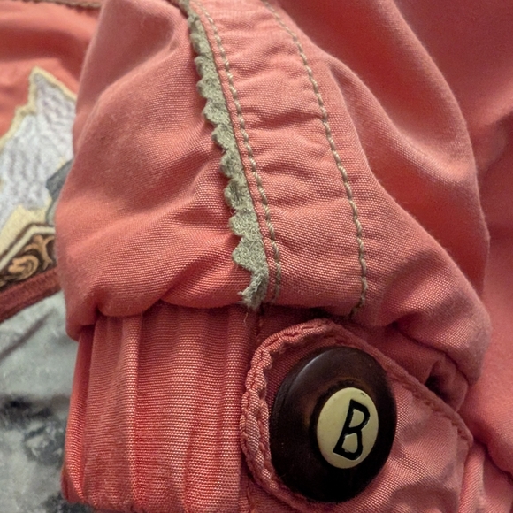 Rare Vintage Bogner Ski Snowsuit 80s Western Bavarian Mountain Eagle Coral Pink - Picture 11 of 16